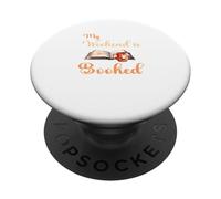 Il mio fine settimana è prenotato Design | Bookworm Reading Amante Regalo PopSockets PopGrip Adesivo