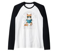 Il Mio fine Settimana è Tutto prenotato Amante della Lettura dei Gatti Maglia con Maniche Raglan