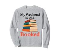 Il Mio fine Settimana è Tutto prenotato Bibliotecario Amante dei Libri di Lettura Divertente Felpa