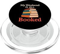 Il mio fine settimana è tutto prenotato Bibliotecario amante dei libri di lettura divertente PopSockets PopGrip per MagSafe