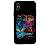 Il mio fine settimana è tutto prenotato Dragon Novel Lovers Custodia per iPhone X/XS