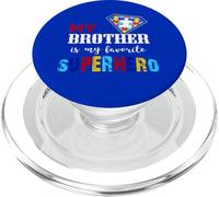 Il mio fratello è il mio favorito supereroe autismo regalo PopSockets PopGrip per MagSafe