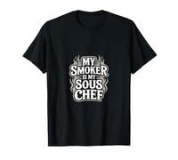 Il mio fumatore è il mio Sous Chef Fumare la carne Maglietta