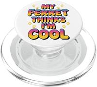 Il mio furetto pensa che io sia figo, impronte di zampe colorate PopSockets PopGrip per MagSafe
