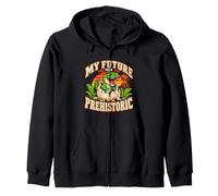 Il Mio Futuro Era Il paleontologo preistorico T Rex Felpa con Cappuccio