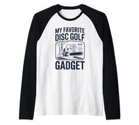 Il Mio Gadget Preferito per Il Golf a Disco con Motosega Joke Disc Golf Maglia con Maniche Raglan