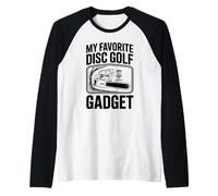 Il Mio Gadget Preferito per Il Golf a Disco con Motosega Joke Disc Golf Maglia con Maniche Raglan