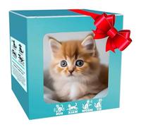 Il Mio Gattino Robot per Animali Domestici realistici, Gatto robotico Intelligente, Simulazione coinvolgente Pet Ai Robot Cat, con funzioni di Camminata, abbaiare e scoding di Coda