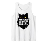 Il Mio Gatto Ascolta Metal Funny Metal Head Canotta