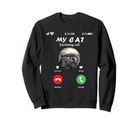 Il Mio Gatto Chiama Funny Cats Meme Felpa