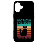 Il mio gatto è il capo, pago solo l'affitto Custodia per iPhone 16