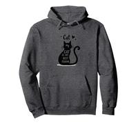 Il Mio Gatto è Il Mio Migliore Amico Amante degli Animali Felpa con Cappuccio, Unisex per Adulti, Grigio Scuro, M