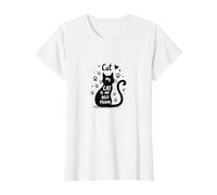 Il Mio Gatto è Il Mio Migliore Amico Amante degli Animali Maglietta, Donna, Bianco, XL