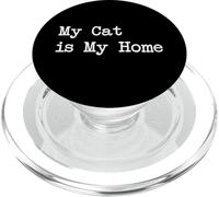 Il mio gatto è la mia casa citazioni divertenti PopSockets PopGrip per MagSafe