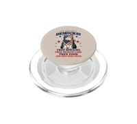 Il mio gatto è un democratico che alloggia l'assistenza sanitaria cibo e cibo gratis PopSockets PopGrip per MagSafe