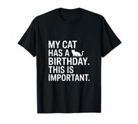 Il Mio Gatto ha Un Compleanno Questo è Importante Divertente Maglietta