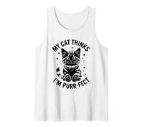Il mio gatto pensa che io sia perfetto amante dei gatti Feline Pet Meow Cats Canotta