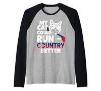 Il mio gatto potrebbe correre il paese meglio della bandiera delle Filippine BBM Maglia con Maniche Raglan