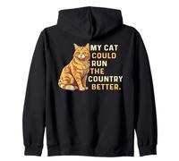 Il Mio Gatto Potrebbe gestire Il Paese con Un Umorismo Sarcastico Migliore Felpa con Cappuccio