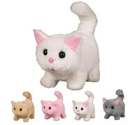 Il Mio Gatto Realistico,Giocattolo Che Porta Gioia E Calore Senza Fine,Nuovo Gattino Robot Con Intelligenza Artificiale Del 2025,Gatto Giocattolo Che Cammina (bianco)