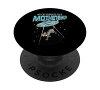 Il mio gatto riferisce a un UFO nave madre Alien uomini donne PopSockets PopGrip Adesivo