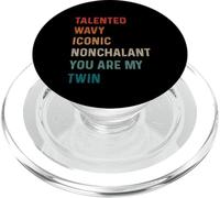 Il mio gemello migliore amico talentuoso ondulato iconico nonchalant fresco PopSockets PopGrip per MagSafe