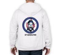 Il Mio Generazione Mod Scooter Felpa Cappuccio e Zip Intera - Jam Moda The Who