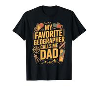 Il Mio geografo Preferito Mi Chiama papà Proud Fathers Day Maglietta