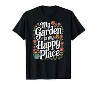 Il mio giardino è il mio posto felice Giardinaggio amante delle piante Maglietta