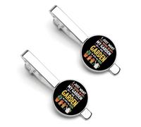 Il mio giardino e trascorri del tempo con i miei cani 2 fermacravatta per uomo in argento, fermacravatta rotondo anniversario