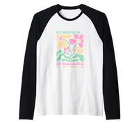 Il Mio Giardino Piante è la mia Terapia resilienza Maglia con Maniche Raglan