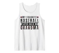 Il mio giocatore di baseball preferito mi chiama Grandma Baseball Heart Canotta
