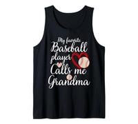 Il mio giocatore di baseball preferito mi chiama Grandma Baseball Heart Canotta