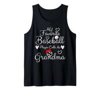 Il mio giocatore di baseball preferito mi chiama Grandma Baseball Heart Canotta