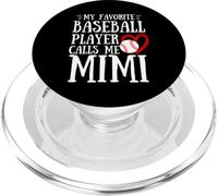 Il mio giocatore di baseball preferito mi chiama Mimi Cute Mimi Baseball PopSockets PopGrip per MagSafe