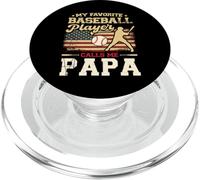 Il mio giocatore di baseball preferito mi chiama papà bandiera degli Stati Uniti PopSockets PopGrip per MagSafe