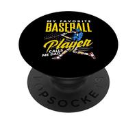 Il mio giocatore di baseball preferito mi chiama papà Sports PopSockets PopGrip Adesivo