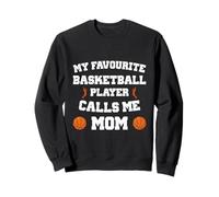 Il Mio Giocatore di Basket Preferito Mi Chiama Mamma Felpa
