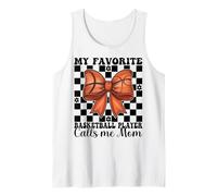 Il mio giocatore di basket preferito mi chiama mamma mamma festa della mamma Canotta