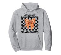 Il mio giocatore di basket preferito mi chiama mamma mamma festa della mamma Felpa con Cappuccio