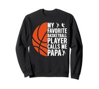 Il mio giocatore di basket preferito mi chiama papà basket papà Felpa