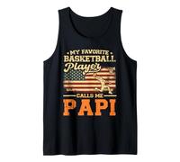 Il Mio Giocatore di Basket Preferito Mi Chiama Papi US Flag Canotta