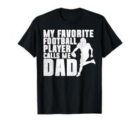 Il Mio Giocatore di Football Preferito Mi Chiama Dad Men Festa del papà Maglietta
