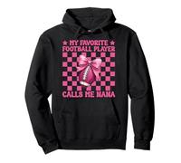 Il mio giocatore di football preferito mi chiama Nana Football americano Felpa con Cappuccio