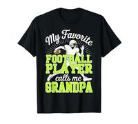 Il Mio Giocatore di Football Preferito Mi Chiama Nonno Grandson Green Maglietta