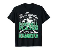 Il Mio Giocatore di Football Preferito Mi Chiama Nonno Grandson Green Maglietta