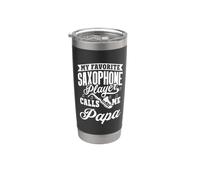 Il mio giocatore di sassofono preferito mi chiama papà Bicchiere termico in acciaio inox doppia parete