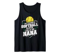 Il Mio Giocatore di Softball Preferito Mi Chiama Nana Nonna Nonna Canotta