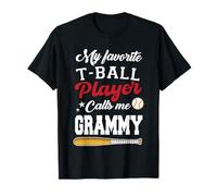 Il mio giocatore preferito di T-Ball mi chiama la festa della mamma di Grammy Maglietta