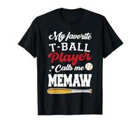 Il mio giocatore preferito di T-Ball mi chiama Memaw Festa della mamma Maglietta